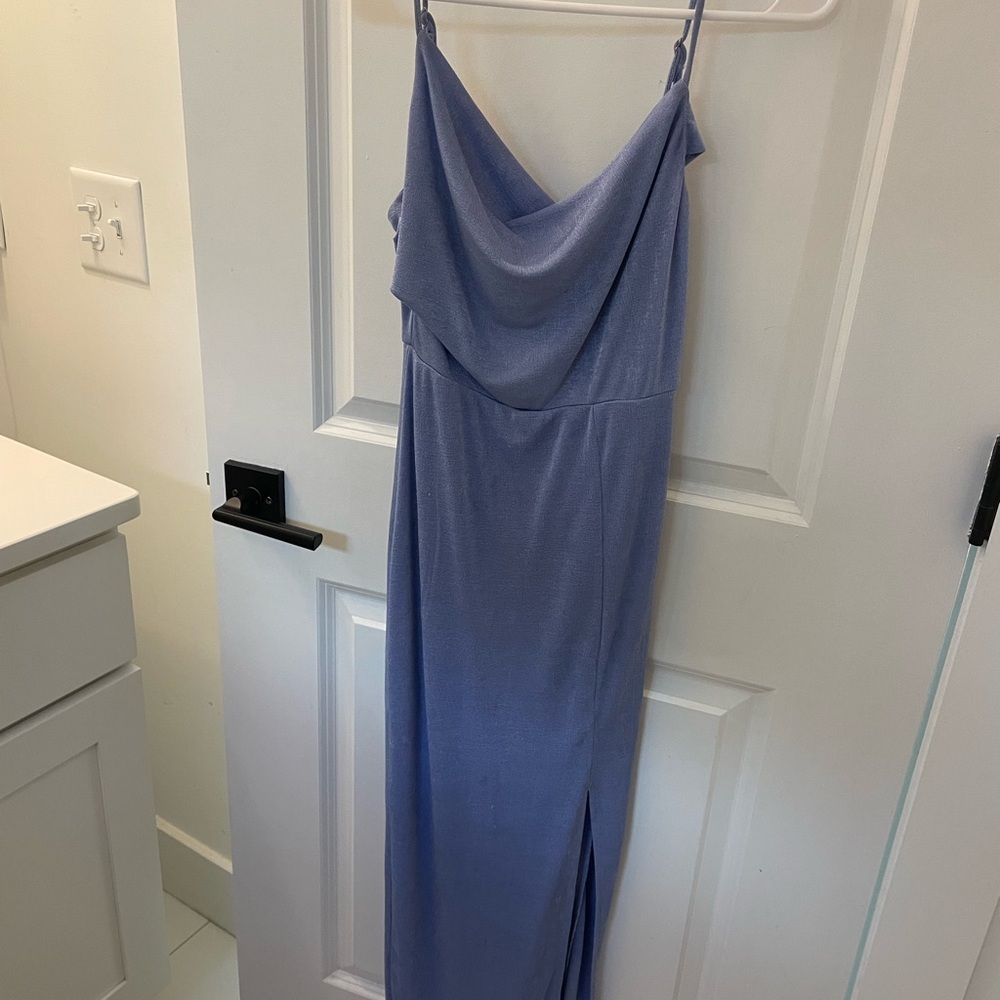 Elegant Blue Women's Dress